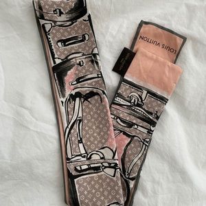 Louis Vuitton MONOGRAM BANDEAU Twilly scarf
